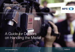 A Guide for Doctors on Handling the Media