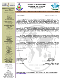 Invitation Letter - 19th WCCN