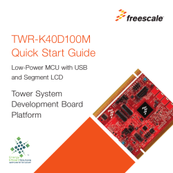 TWR-K40D100M Module Quick Start Guide