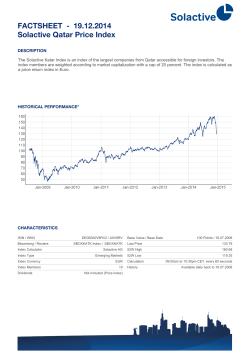 FACTSHEET - Solactive Qatar Price Index 17.12.2014