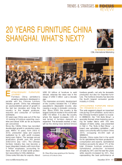 20 Years Furniture China Shanghai. What's Next? (from WORLD