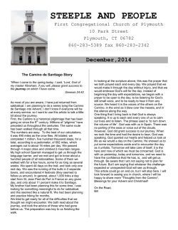 STEEPLE AND PEOPLE - First Congregational Church of Plymouth