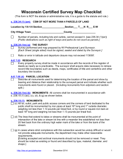 Wisconsin Certified Survey Map Checklist