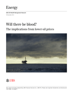 Will there be blood? The implications from lower oil prices