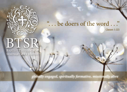 “. . . be doers of the word . . .”