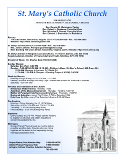 St. Mary's church bulletin - E