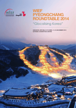 wief pyeongchang roundtable 2014