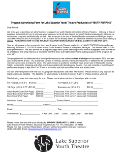 Program Advertising Form 2014 Music Man Jr.