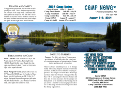 Camp NEWA Brochure - The Washington State Grange
