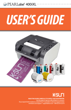 K-Sun 400iXL Label Maker Manual