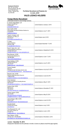 WRAPA Valid Licence Holders