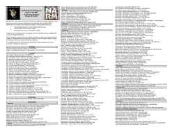 Four Page List - North American Reciprocal Museum Association