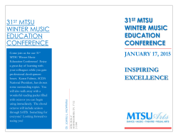 31st mtsu winter music education conference 31st mtsu winter music