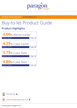 Buy-to-let Product Guide