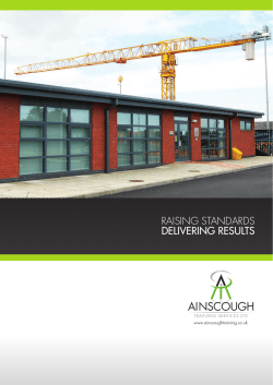 DELIVERING RESULTS - Ainscough Training Services