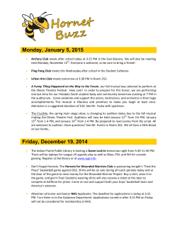 DAILY ANNOUNCEMENTS - Hinsdale South Daily Bulletin