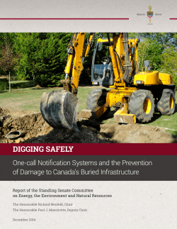 Digging Safely: One-call Notification Systems and the Prevention of