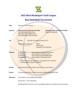 2015 WMYL Boys Tournament Form and Information