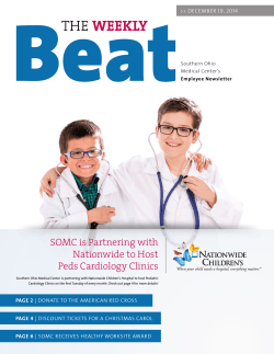 Weekly Beat - Southern Ohio Medical Center