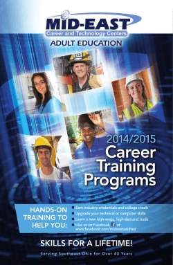 2014-2015 Adult Career Training Catalog - Mid