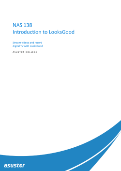 NAS 138 Introduction to LooksGood