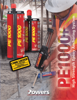 PE1000+ - Powers Fasteners