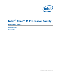 Intel® Core™ M Processor Family