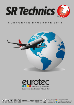 SR Technics corporate brochure - eurotec