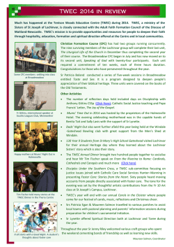 TWEC 2014 in review