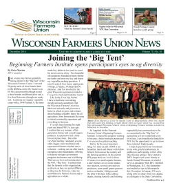 Wisconsin Farmers Union News