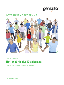 National Mobile ID schemes