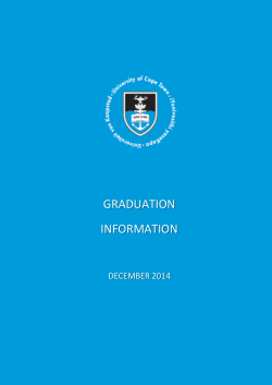Graduation Information Booklet