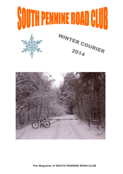 Winter Courier 14 PDF - South Pennine Road Club