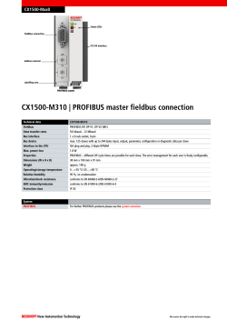 CX1500-M310 | PROFIBUS master fieldbus connection