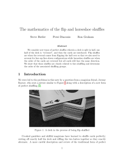 The mathematics of the flip and horseshoe shuffles