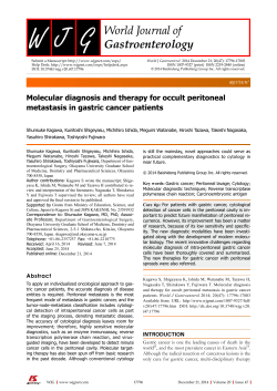 PDF-737K() - World Journal of Gastroenterology