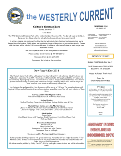New Year's Eve 2014 - Westerly Yacht Club