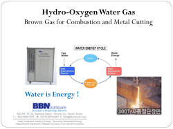Hydro-Oxygen Water Gas