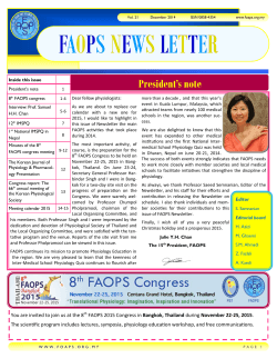 FAOPSNEWS LETTER