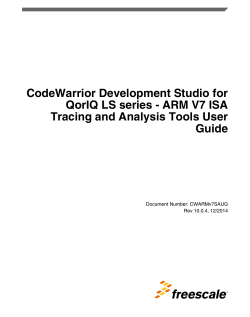 CodeWarrior Development Studio for QorIQ LS series