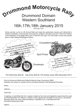 Enrty Form - Drummond Motorcycle Club
