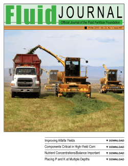 The Fluid Fertilizer Foundation