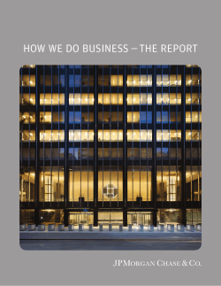 HOW WE DO BUSINESS — THE REPORT