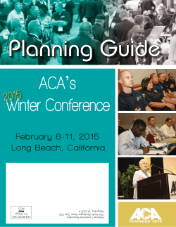 here - (ACA) Winter Conference - American Correctional Association