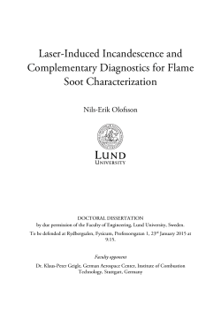 Laser-Induced Incandescence and Complementary Diagnostics for