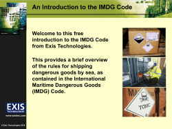 Free IMDG Code Introduction