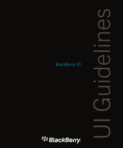 UI Guidelines PDF - BlackBerry Developer