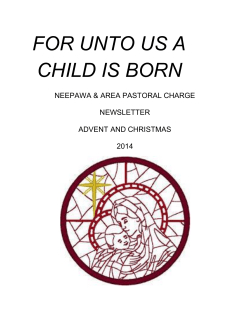 FOR UNTO US A CHILD IS BORN