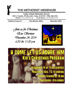Join us for Christmas Eve Services