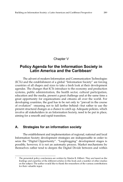 Building an information society: A Latin American and